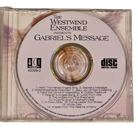 The Westwind Ensemble Presents Gabriels Message Christmas CD 2001 - Picture 6 of 6